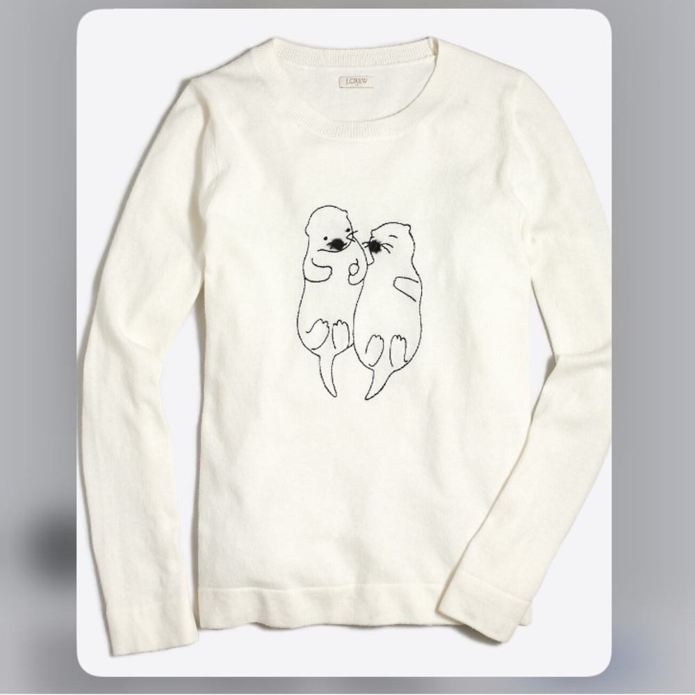 J Crew Otter Teddy Sweater